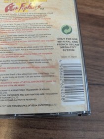 Lethal Enforcers 2 Gun Fighters Sega Mega CD PAL Complete with manual