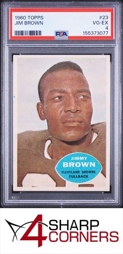 1960 TOPPS #23 JIM JIMMY BROWN BROWNS HOF PSA 4