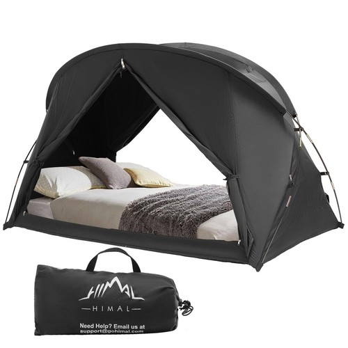 Bed Tent Canopy Queen, Blackout Portable Sleep Tent Easy Setup, Breathable Me...