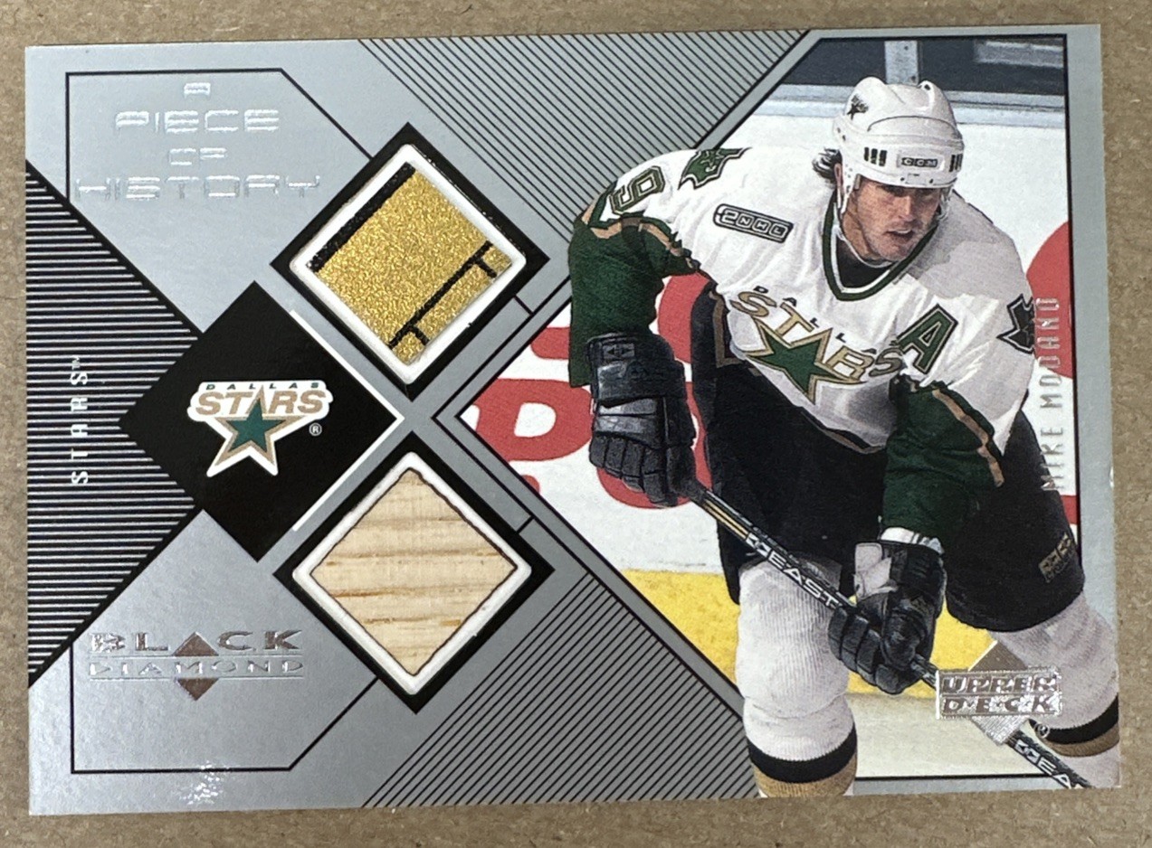 1999-00 UD Black Diamond A Piece of History Mike Modano #MM Level 2 Stick Relic