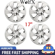 Set of 4 17" Wheel Covers Hubcap Replacement for 2019-2025 Toyota RAV4 Chrome 