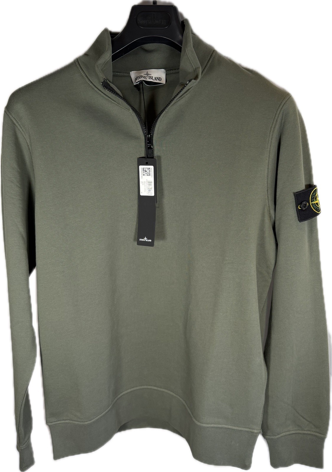 Stone Island Sweatshirt 1/4 Zip Khaki Men’s Size Medium