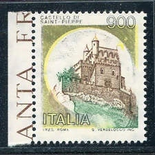 Castelli Lire 900 Variety Brown Print Incomplete