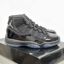 Nike Air Jordan 11 Black and silver high-top thick-soled basketball shoes