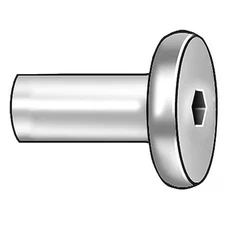 Connector Nut, 1/4"-20, 12 Mm Brl Lg, 9 Mm Brl Dia, Steel Zinc-Plated, 10 Pk,