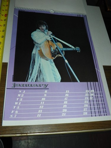 ELVIS PRESLEY 1984 *LONG* Calendar-with free ELVIS - Picture 2 of 14