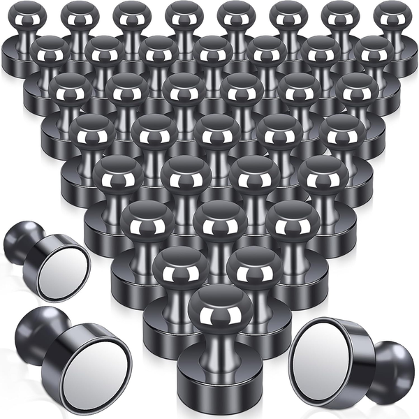 Starke Magnete, 36 StüCk Schwarz Neodym Magnete Extra Stark, Mini Magnet FüR KüH-image