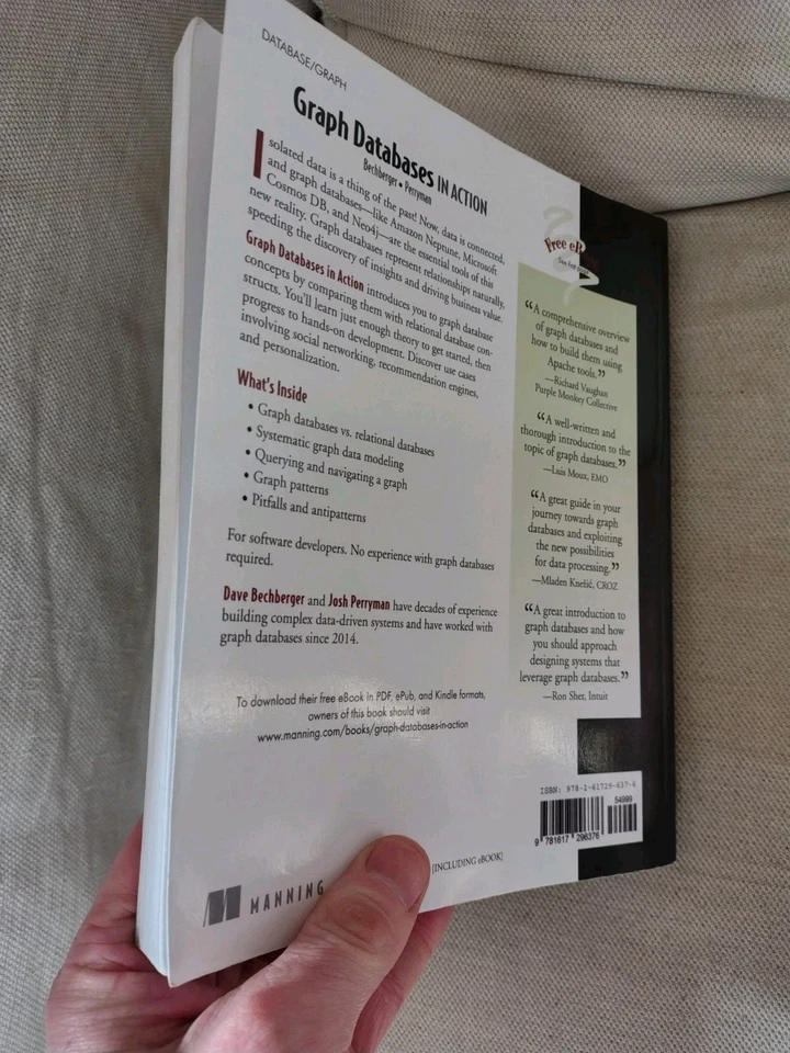 Graph Databases in Action by Dan Bechberger, Josh Perryman (Paperback, 2021) - Image 2 of 2