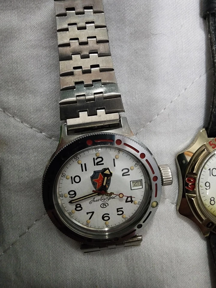 “Lot of 7 Vintage Soviet USSR Watches – Mechanical – Raketa / Vostok / Poljot  - Image 3 of 4