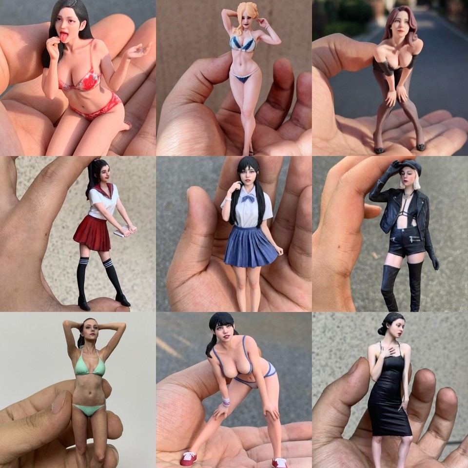 1:16/18 Diorama Figur Modell Auto Garage Zubehör Hyperrealistische Puppe Figuren