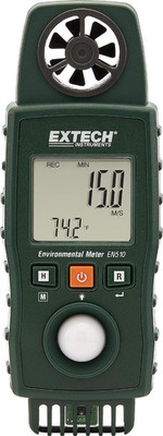 EN510 10-In-1 Environmental Meter - Measures Air Velocity, Light, Sound, Tempera