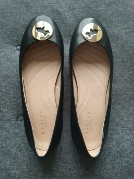 Women Heels Black Leather 38