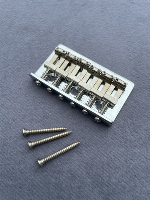 Guitar bridge nickel Telecaster string trough 54mm