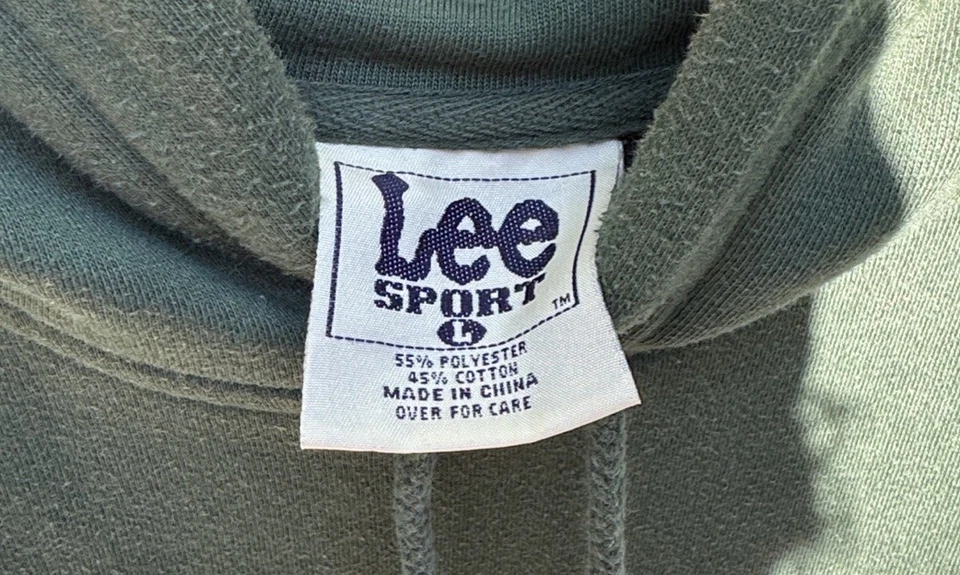 Sudadera con Capucha Deportiva DE COLECCIÓN New York Jets Lee Verde Bordada Grande Años 90 Foto 3 de 4