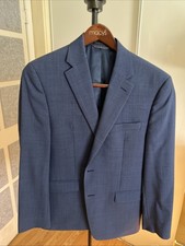 RALPH LAUREN USA RUGBY Navy Blue Blazer Jacket Gold Buttons Preppy Wool Mens 38s