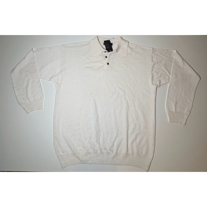 Vintage RAFFI Made in Italy Long Sleeve Golf Polo Shirt | NWT | 2XL