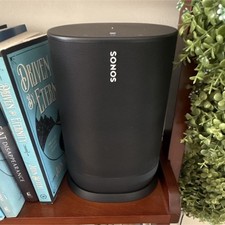 Sonos Move Smart Speaker Black Wi-Fi Bluetooth Wireless Oval Plastic