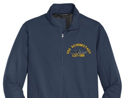 USS SCHENECTADY LST-1185 Soft Shell Jacket.  New.  U.S. Navy