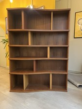 Heals Wooden Bookcase V Heavy Curved