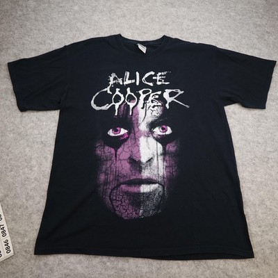 Alice Cooper Gildan Shirt Herren Large schwarz Psycho-Drama Tour 2008 Band T-Shirt