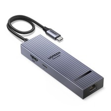 UGREEN Revodok Pro 6 in 1 USB C Hub Gigabit Ethernet Adapter with 4K Grey