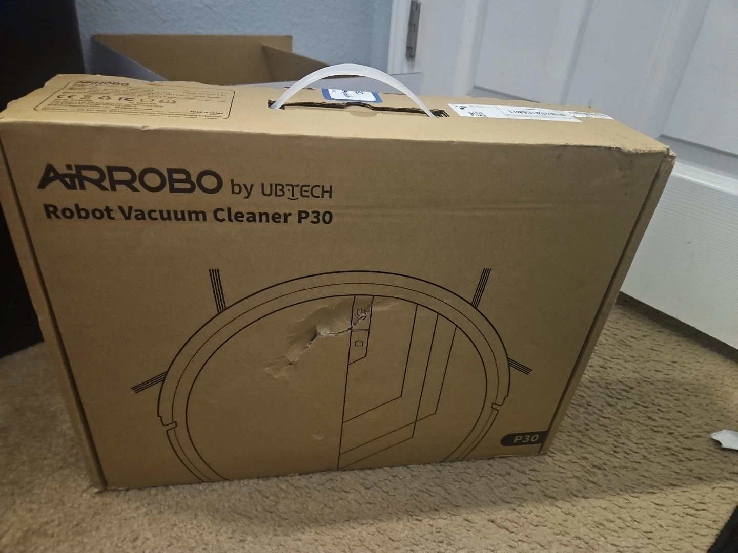 AIRROBO P30 3000Pa Robotic Robot Vacuum and Mop Cleaner Self-Charging App/Alexa