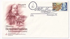 STAMP US SCOTT 1690 "Benjamin Franklin-Postmaster General" 13 CENT 1976 FDC - C