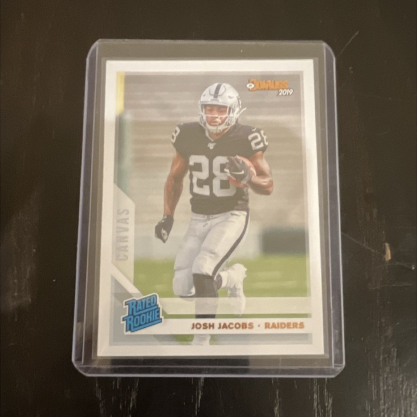 Panini Donruss 2019 Josh Jacobs Rated Rookie Canvas #308 Raiders Football Card
