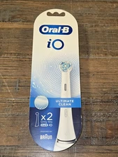 New, Sealed! Oral-B iO Ultimate Clean Replacement Brush Heads - White - 2 Count