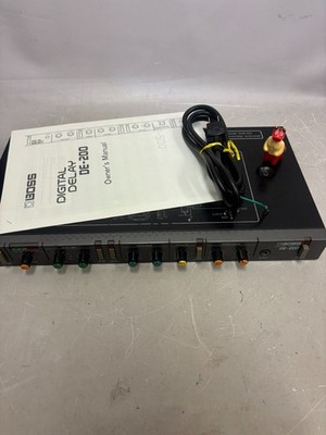BOSS DE-200 Digital Delay Rack Effect Processor Working from Japan