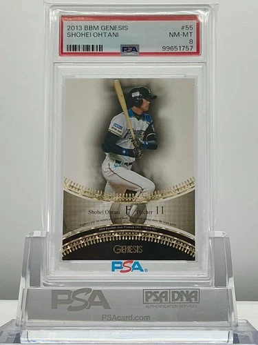 SHOHEI OHTANI 2013BBM GENESIS BATTING #55 ROOKIE CARD! PSA8!LOWPOP!