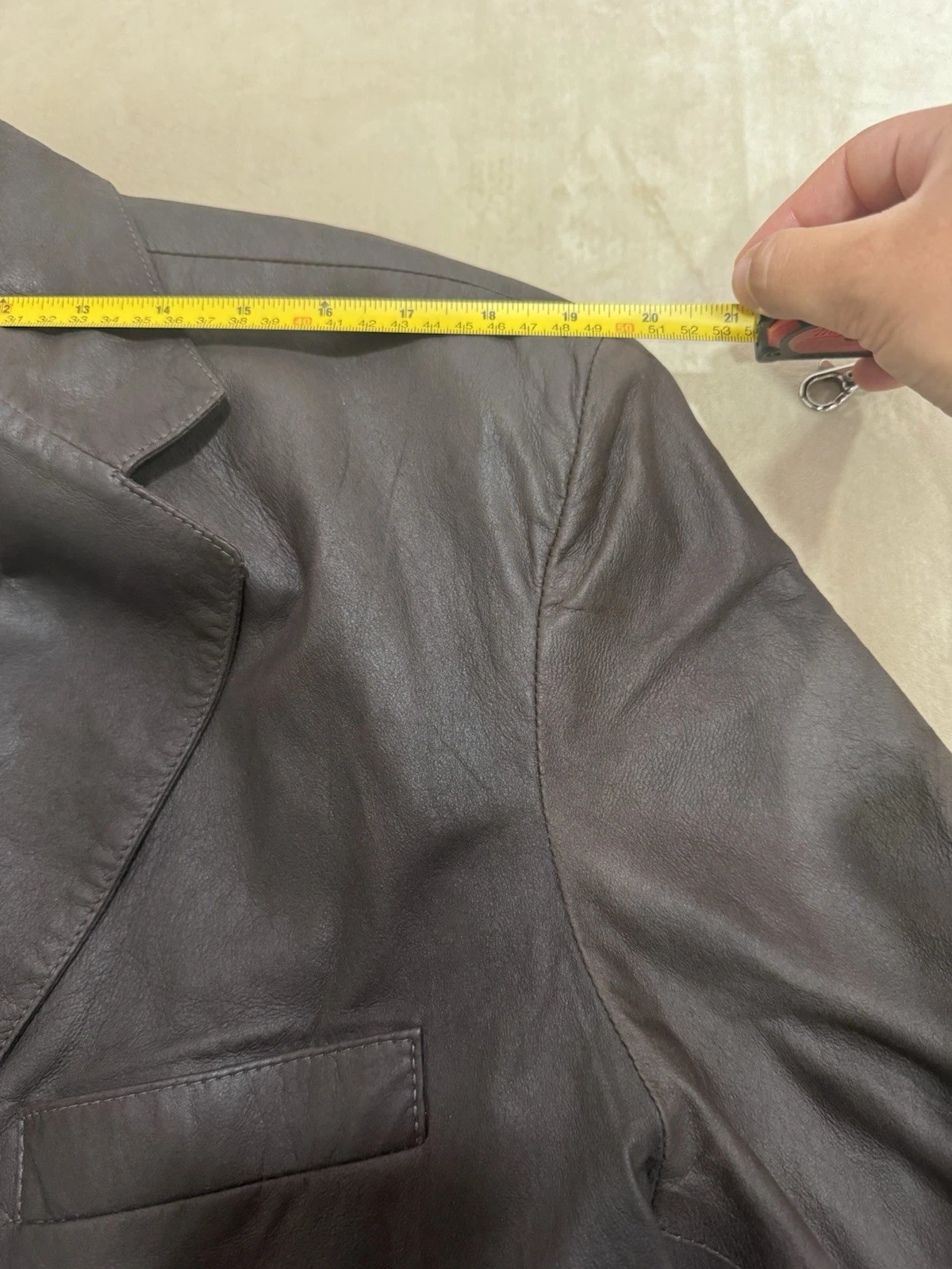 REMY 2-Button Leather Sport Coat Size: 42 MRSP: $1695 Made in USA - product detail image 10