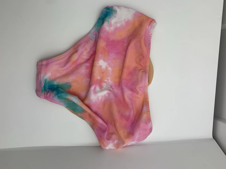 NEW J Crew Crewcuts Girls' Swimsuit Bottom UPF 50+ Size 6-7 Pink Tie Dye - Image 3 of 3