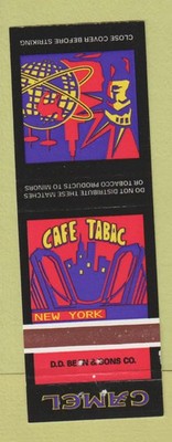 Matchbook Cover - Cafe Tabac New York City Camel Cigarettes