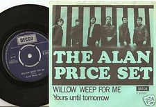 ALAN PRICE SET WILLOW WEEP FOR ME DANISH 45+PS 1966 MOD FREAKBEAT R&B ANIMALS