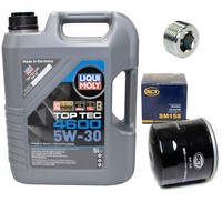 MotoröL Set 5W-30 5 Liter + ÖLfilter SM 158 + Schraube FüR Fiat Punto Lancia Y