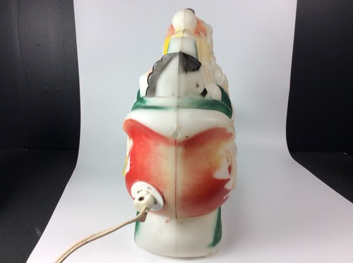 Vintage Empire Kunststoff Blasform Weihnachtsmann auf Schlitten datiert 1970 Made in USA funktioniert - Bild 6 von 6