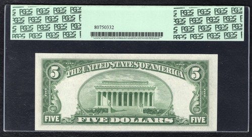 FR. 1962-J* 1950-A $5 *STAR* FRN KANSAS CITY, MO PCGS GEM UNCIRCULATED-65PPQ - Picture 2 of 2