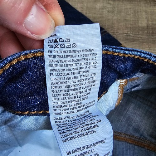 American Eagle Jeans Womens Size 32x30 Next Level Flex Slim Straight Distressed - Picture 11 of 16