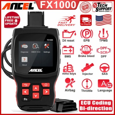 Alfa Romeo OBD2 Pro Fault Code Scanner Diagnostic Service Tool FX1 ABS SRS EPB +
