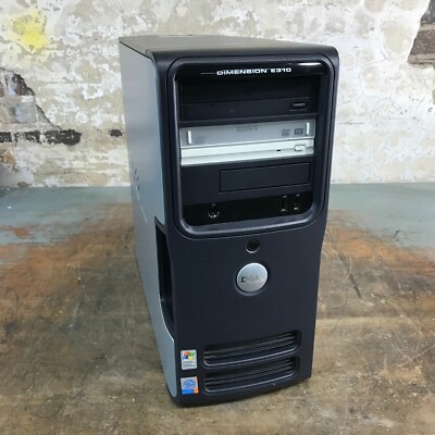 Dell Dimension E310 PC Retro Gaming Pentium 4 2.80GHz 1.25GB RAM Windows XP MCE