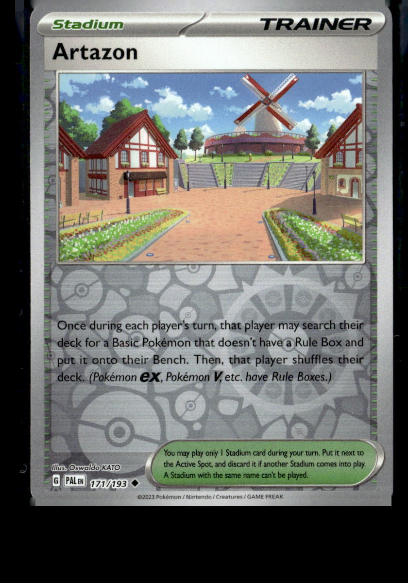 Pokemon Artazon 171/193 Paldeaa Evolved Reverse Holo Uncommon 2 Card Lot