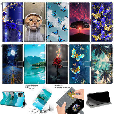 Cat Rose Butterfly Moon Phone Case For Xiaomi 11T 13 Poco F5 Redmi Note 12