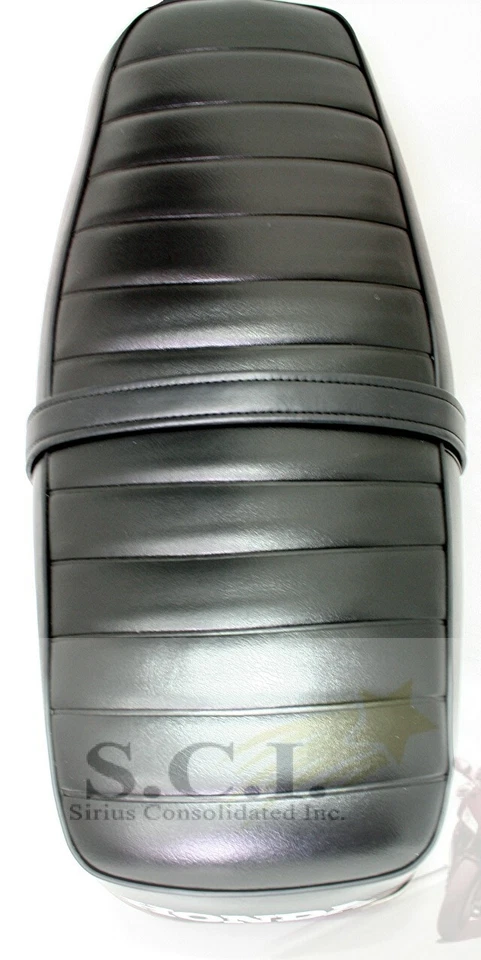 FUNDA ASIENTO HONDA CB250 CB350 CB 350 DOBLE REPUESTO 1969 - 1973 CON LOGO Foto 4 de 4