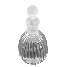 Vintage 1978 Goebel Crystal Bell Frosted Glass Handle Praying Boy