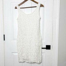 BANANA REPUBLIC Size 8 Sleeveless Lace Shift Dress