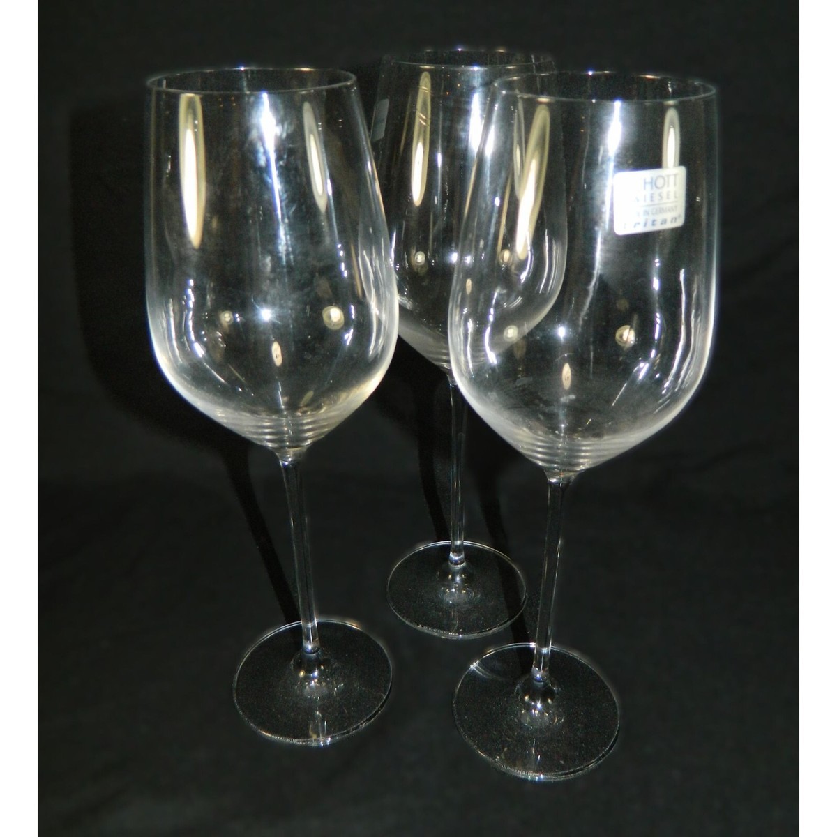 Schott Zwiesel Set Of 3 Tritan Crystal Wine Glasses Made In Germany 9 3/4