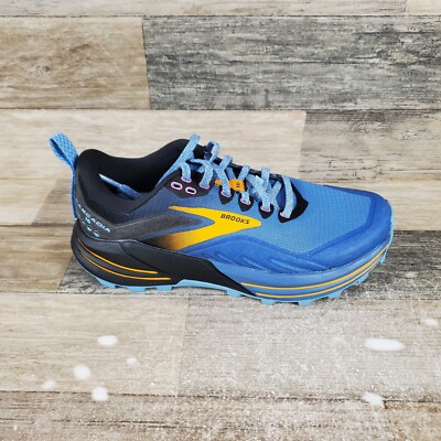 Brooks Cascadia 16 Womens Shoes Sz 6.5 B Running Athletic Blue Black Sneakers