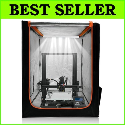 Comprehensive 3D Printing Tent with LED Lighting & Safety Features - Medium Size