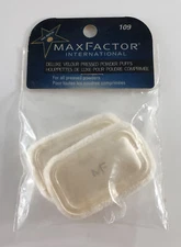Max Factor - Deluxe Velour Pressed Powder Puffs 109 - NEW